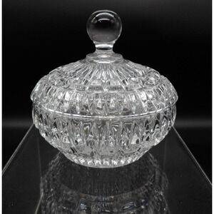 Vintage Crystal D’Adriana European Collection Lead Crystal Candy Dish Lid 80s